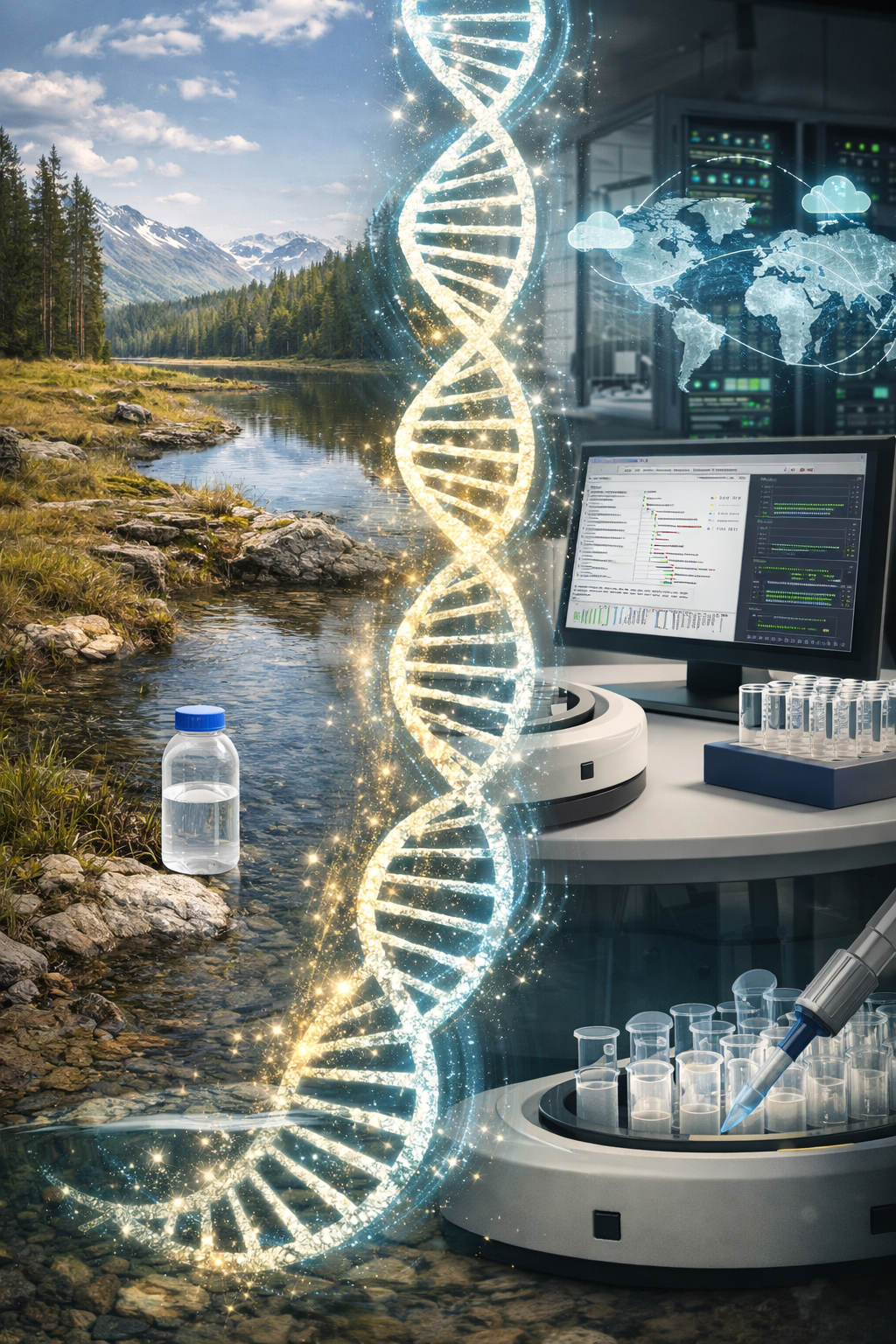 eDNA biodiversity data collection at field site